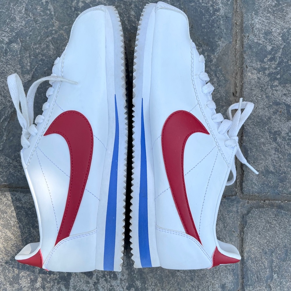 Nike Cortez red, white, and blue